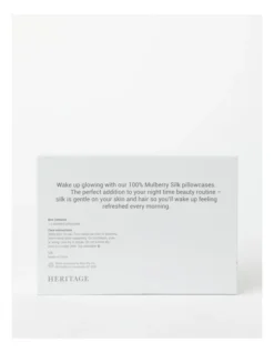 Heritage Luxe Silk Pillowcase In White -Heritage 653987980 653985730 4 2 720x928