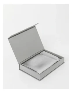 Heritage Luxe Silk Pillowcase In Silver