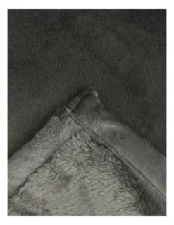 Heritage Faux Mink Blanket Charcoal -Heritage 656045110 656044480 4 720x928