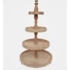 Heritage Wooden 4 Tier Stand 38x38x66cm In White Ash