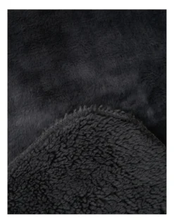 Heritage Reversible Sherpa Blanket Charcoal -Heritage 749223640 749223190 4 720x928