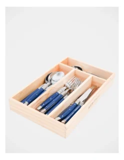 Heritage Laguiole Sophistique 24pc Cutlery Set Blue