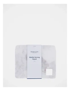 Heritage 22x18x1.5cm Marble Board White
