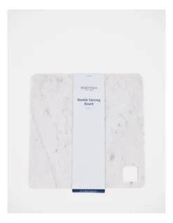 Heritage 28x28x1.5cm Marble Board White