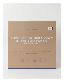 Heritage 85/15 Duck Down & Feather Quilt White