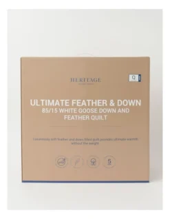 Heritage 85/15 Goose Down & Feather Quilt White