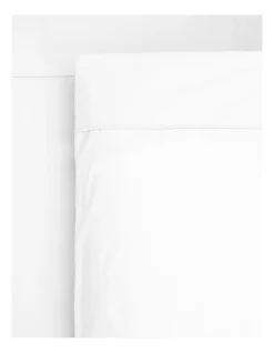 Heritage 1000TC Finest Cotton Sateen Super King Size Sheet White