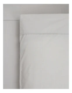 Heritage 1000TC Finest Cotton Sateen Super King Size Sheet Silver