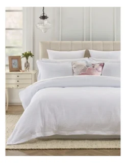 Heritage Eleonore Quilt Cover Set White
