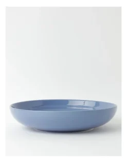 Heritage Avenue Shallow Serving Bowl Dusk Blue
