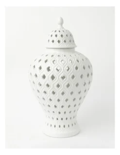 Heritage Marcella Ginger Jar 46cm In White