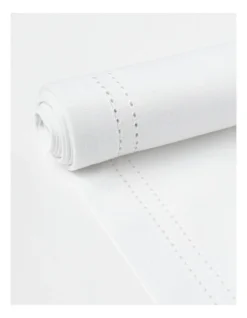 Heritage Elizabeth Hemstitch Table Runner In White -Heritage 802174150 3 720x928