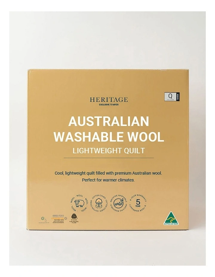 Heritage Australian Washable Wool Lightweight Quilt 3 Heritage Australian Washable Wool Lightweight Quilt