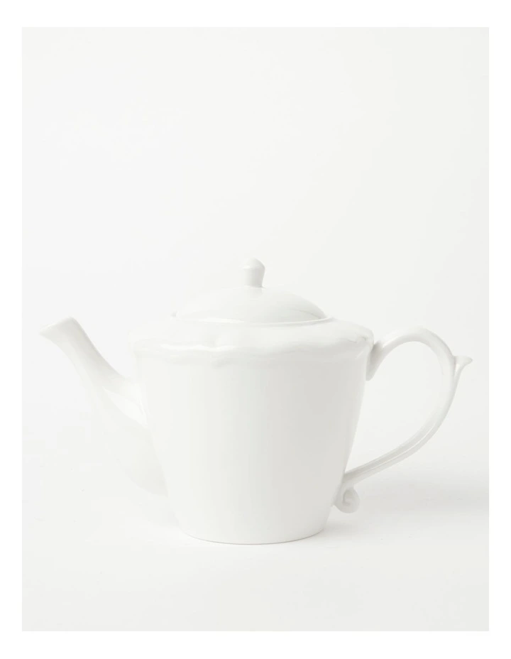 Heritage Scalloped Teapot White 3 Heritage Scalloped Teapot White