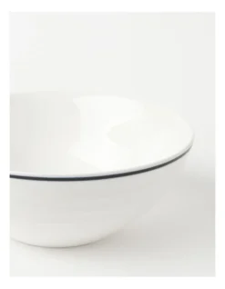 Heritage Ribbed 12pc Dinner Set With Blue Rim -Heritage 826734250 5 720x928