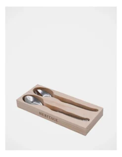 Heritage Laguiole Sophistique 2 Piece Salad Serving Set In Gold