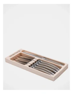 Heritage Laguiole Sophistique 6 Piece Steak Knife Set In Gold