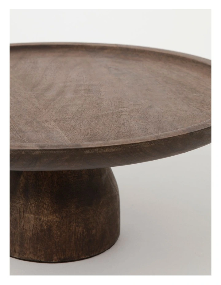 Heritage Walnut Look Cake Stand 4 Heritage Walnut Look Cake Stand - Image 2