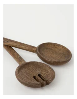 Heritage Walnut Look Set Of 2 Salad Servers 7 Heritage Walnut Look Set Of 2 Salad Servers -Heritage 826996510 3 720x928