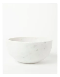 Heritage White Marble Bowl 20x10cm