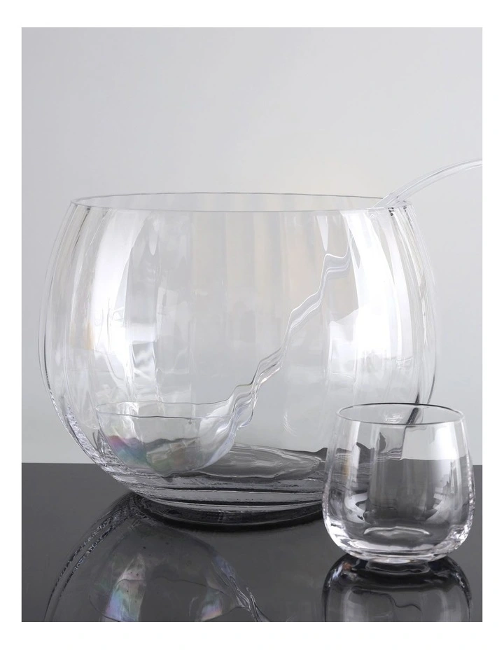 Heritage Ribbed Punch Bowl Set 3 Heritage Ribbed Punch Bowl Set