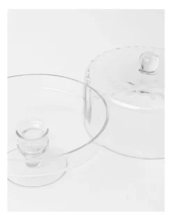 Heritage Ribbed Cake Dome And Stand 25.5x25cm -Heritage 829002880 3 720x928