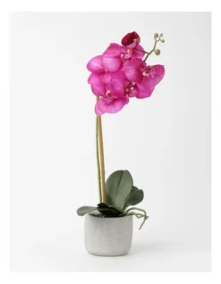 Heritage Real Touch Orchid 45cm 1 Stem Purple