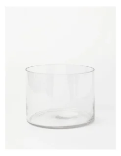 Heritage Esme Cylinder Glass Vase 15cm In Clear
