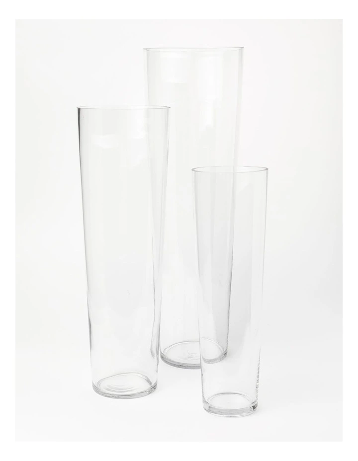 Heritage Sophia T-Shape Glass Vase 40cm In Clear 5 Heritage Sophia T-Shape Glass Vase 40cm In Clear - Image 3