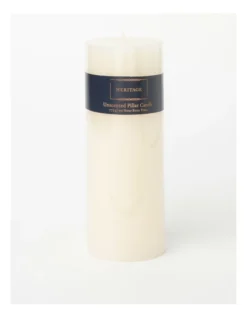 Heritage Smooth Finish Pillar Candle 15cm In Ivory -Heritage 868371400 3 720x928