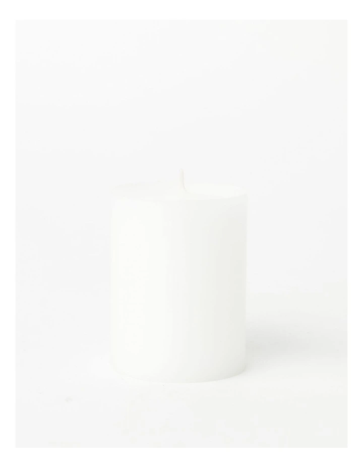Heritage Rustic Scented Pillar Candle White Gardenia 9cm In White 3 Heritage Rustic Scented Pillar Candle White Gardenia 9cm In White
