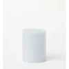 Heritage Rustic Scented Pillar Candle White Cotton & Blossom 9cm In Grey