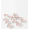 Heritage Indian Rose & Sweet Almond Scented Tealight Candles Set Of 12 In Pink