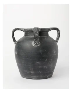 Heritage Kinross Terracotta Vase Large Black