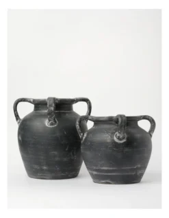 Heritage Kinross Terracotta Vase Large Black -Heritage 868471750 4 720x928