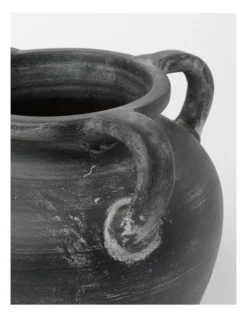 Heritage Kinross Terracotta Vase Small 25x25x23.5cm In Black -Heritage 868471840 3 720x928