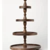 Heritage Wooden 4-Tier Stand 38x38x66cm In Walnut 2 Heritage Wooden 4-Tier Stand 38x38x66cm In Walnut -Heritage 868472290 1 720x928