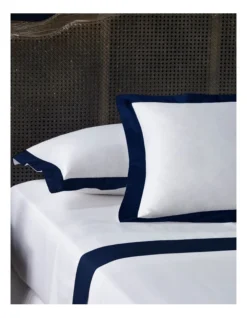 Heritage 500TC Ingah Cotton Sateen Sheet Set Indigo