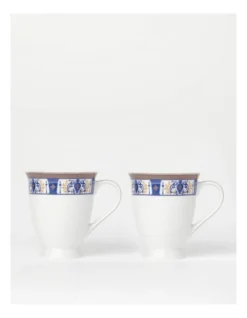 Heritage Grecian Blue Urn Mug Set Of 2