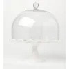 Heritage Scalloped Edge Cake Dome And Glass Stand Large
