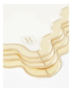 Heritage Florence Scalloped Edge Napkins Set Of 4 With Gold Rim 7 Heritage Florence Scalloped Edge Napkins Set Of 4 With Gold Rim -Heritage 896720860 3 720x928
