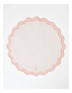 Heritage Florence Scalloped Edge Set Of 4 In Pink And White