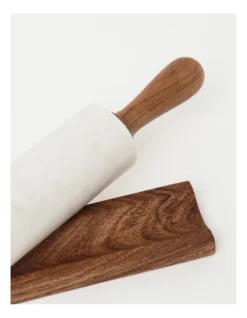 Heritage Marble And Acacia Rolling Pin With Stand -Heritage 896733910 3 720x928