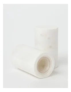 Heritage Marble Salt & Pepper Mills In White -Heritage 896734000 3 720x928