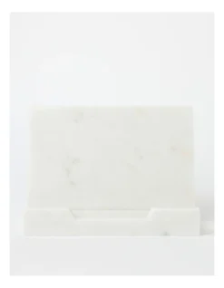 Heritage Marble Recipe Book Holder In White