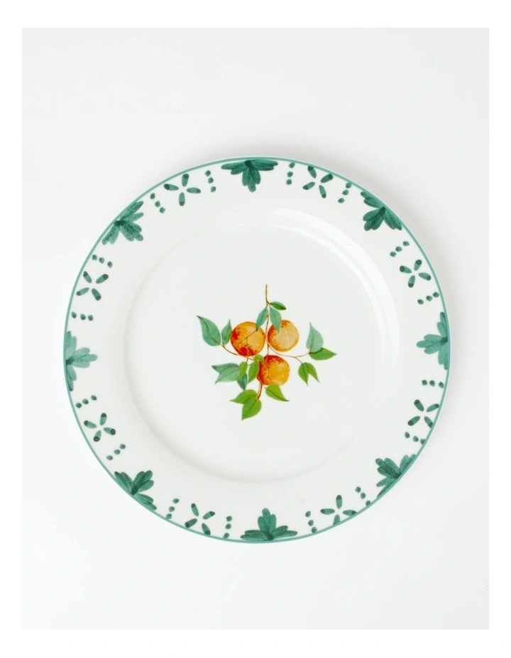 Heritage Valencia Oranges Charger Medallion In Green 3 Heritage Valencia Oranges Charger Medallion In Green