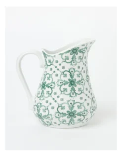 Heritage Valencia Oranges Pitcher Medallion In Green