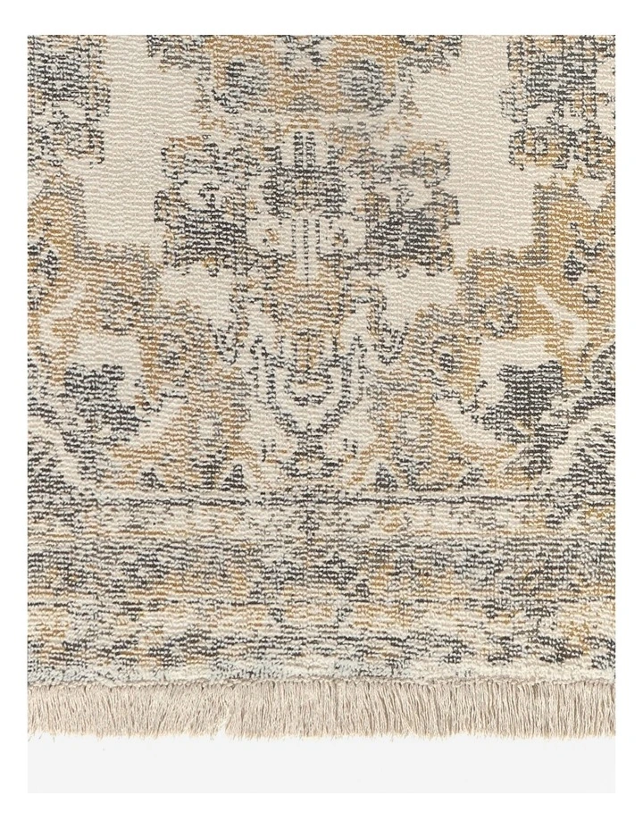 Heritage Abbie Rug 160x230cm In Gold/Charcoal 4 Heritage Abbie Rug 160x230cm In Gold/Charcoal - Image 2