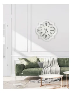 Heritage Aphrodite Shaped Wall Clock 76.5x76.5x6.5cm In White -Heritage 897922000 3 720x928