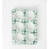Heritage Valencia Muffin Tray 6 Cup 26 X 20.5 X 4cm In White/Green -Heritage 900558460 1 720x928